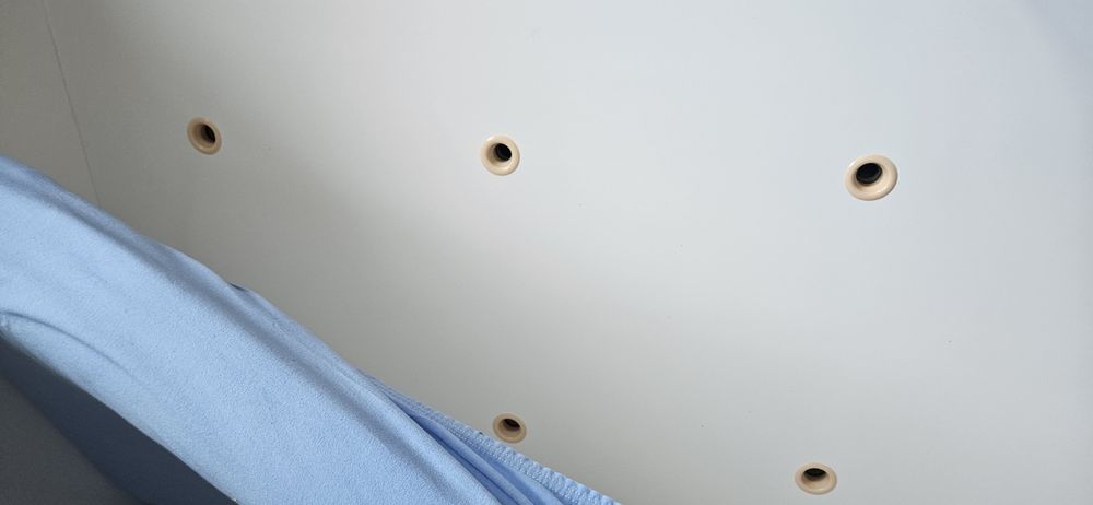 Łóżko pietrowe black red white białe