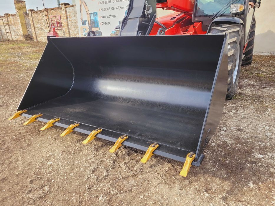 Будівельний ківш з зубами на навантажувачі MANITOU JCB Dieci Kramer ін