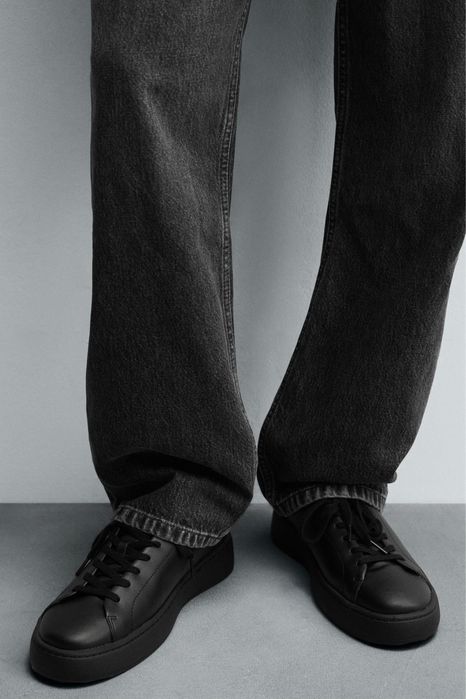 Кожаные кеды Zara