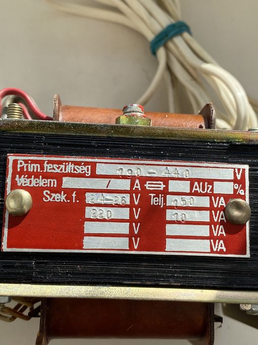 Трансформатор 190V-440V (Hungary)