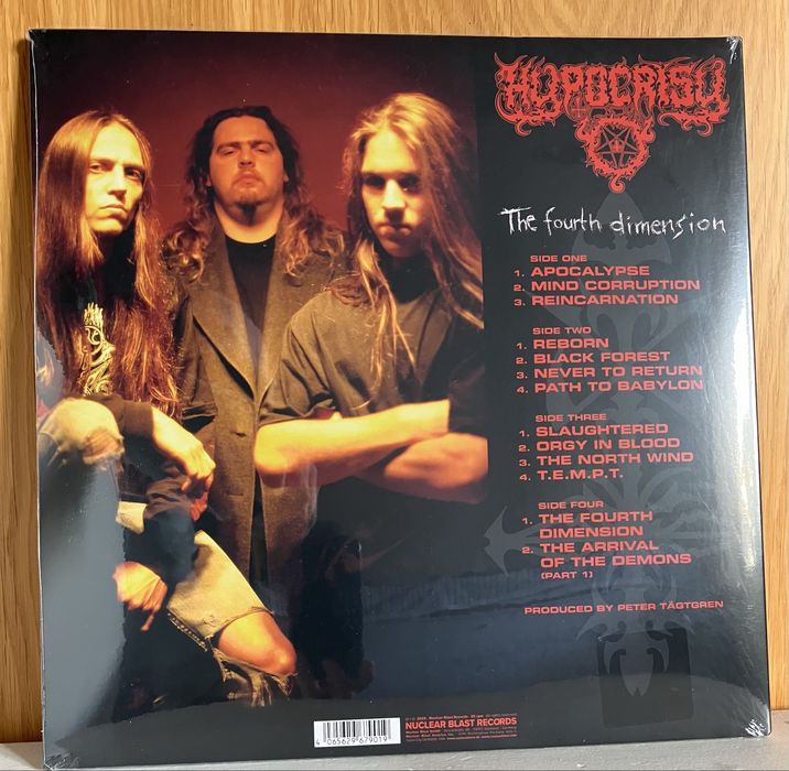 Hypocrisy - The Fourth Dimension LP - Transparent Orange Vinyl