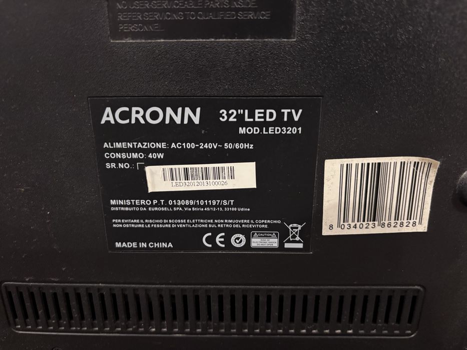 Телевізор led Acronn 32  без смарт тв!