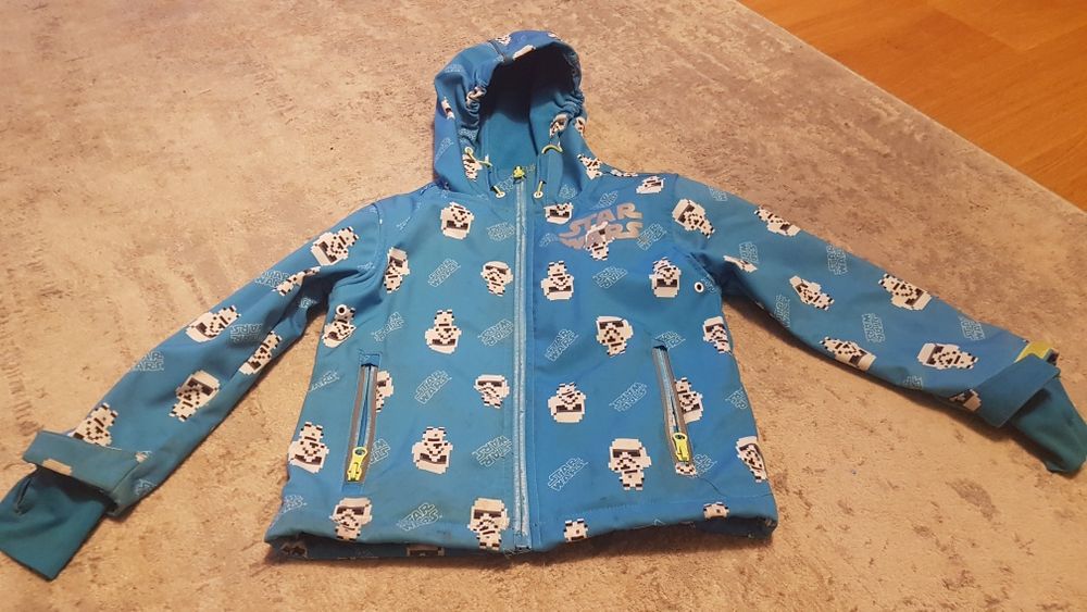 Kurtka, deszczówka, softshell dla dzieci, rozmiar 110, Star Wars