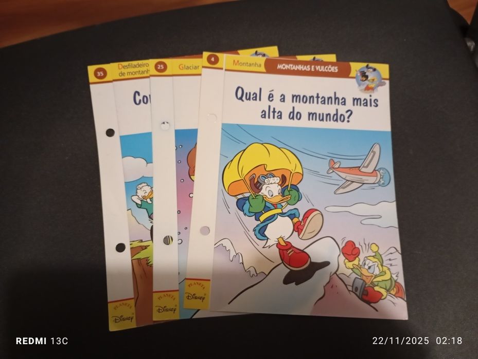 Fichas didáticas da Disney