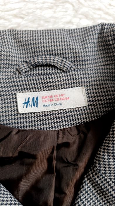 Стильний піджак Н&M/піджак в школу/жакет на дівчинку 6-7-8 років