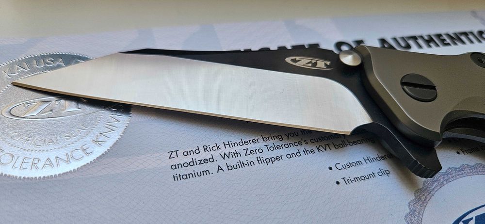 Nóż Zero Tolerance ZT0392WC Limited Edition Factory Custom Rick Hinderer Wrocław