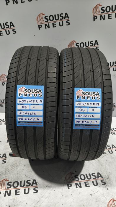 2 pneus semi novos 205-45R17 Michelin - Oferta dos Portes