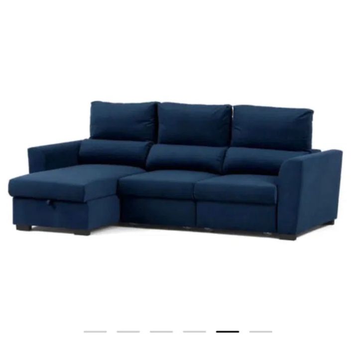 Sofá cama com chaise longue - Gato Preto
