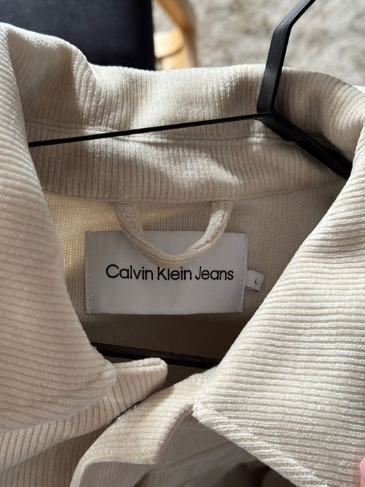 Вельветова бежева сорочка Calvin Klein CORDUROY OVERSHIRT