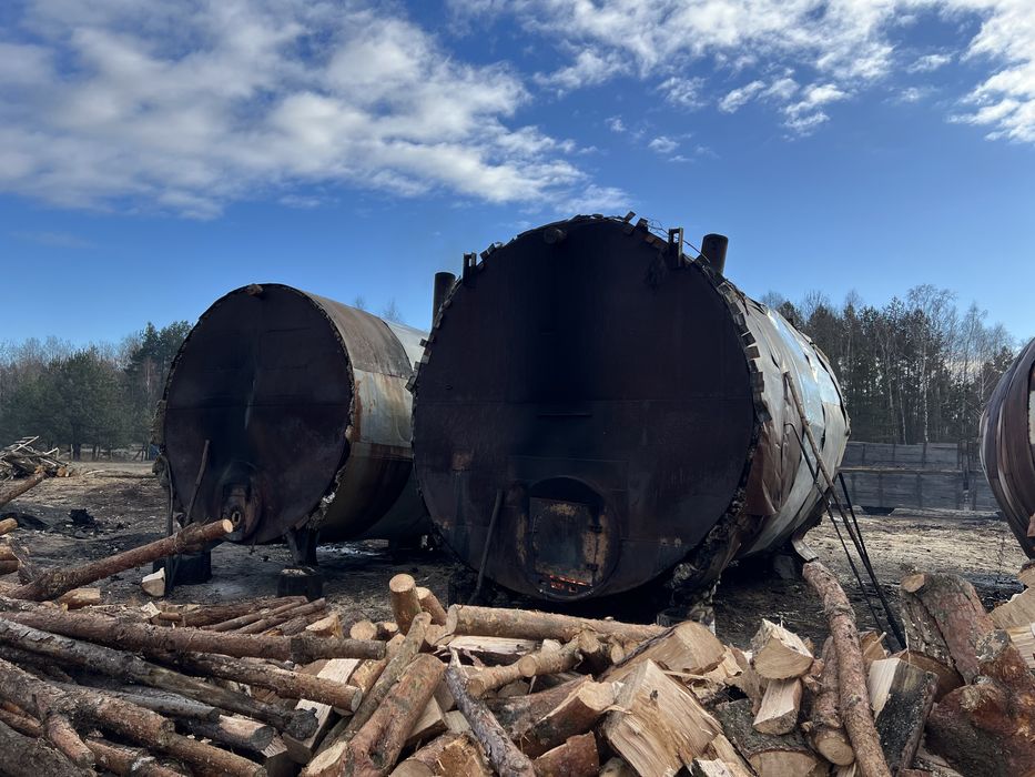 Бочка для випалювання вугілля від 40 000грн+ дві топки  нові