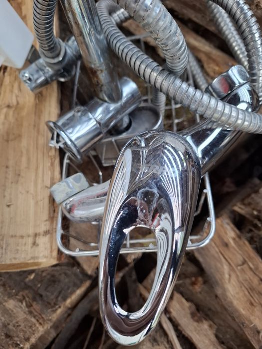 Kabina prysznicowa 90 cm, brodzik, bateria