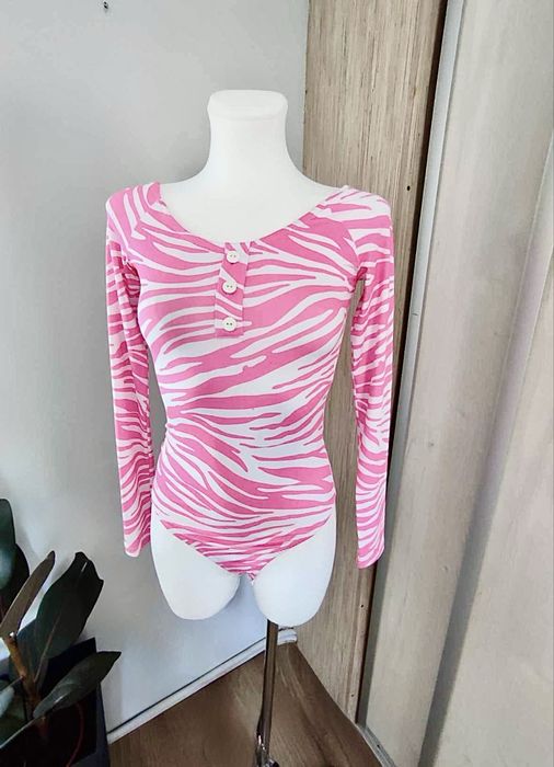 Body O’La Voga S/36 zebra różowo-białe nowe