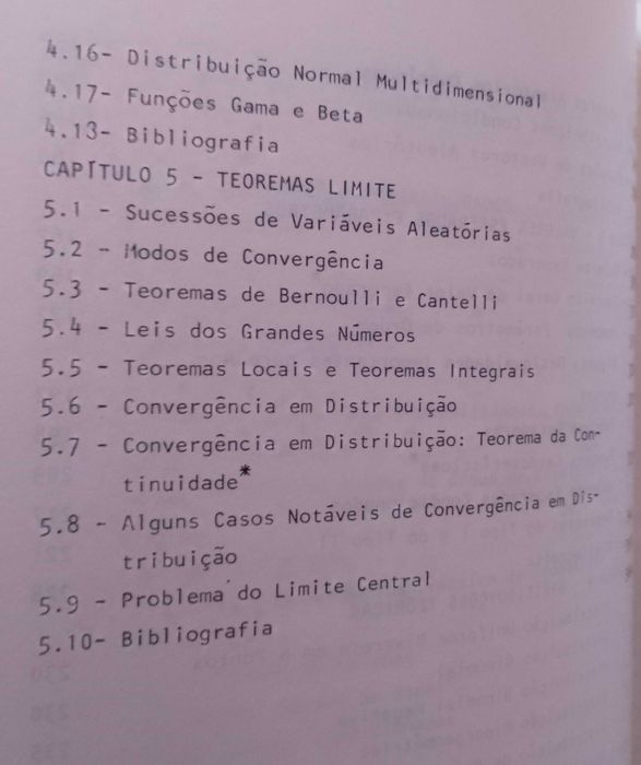 Probabilidades e estatística, Bento José Ferreira Murteira (2 volumes)