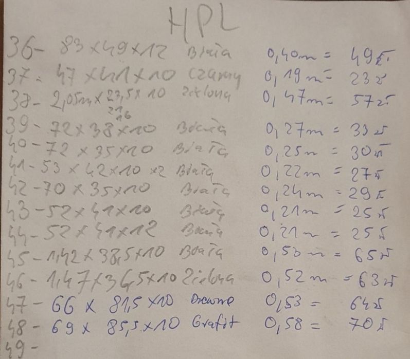 Hpl hpl hpl hpl 10mm