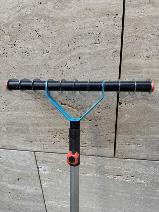 Cabo telescópico em alumínio, ancinho, escarificador Cesped (35 cm), Gardena