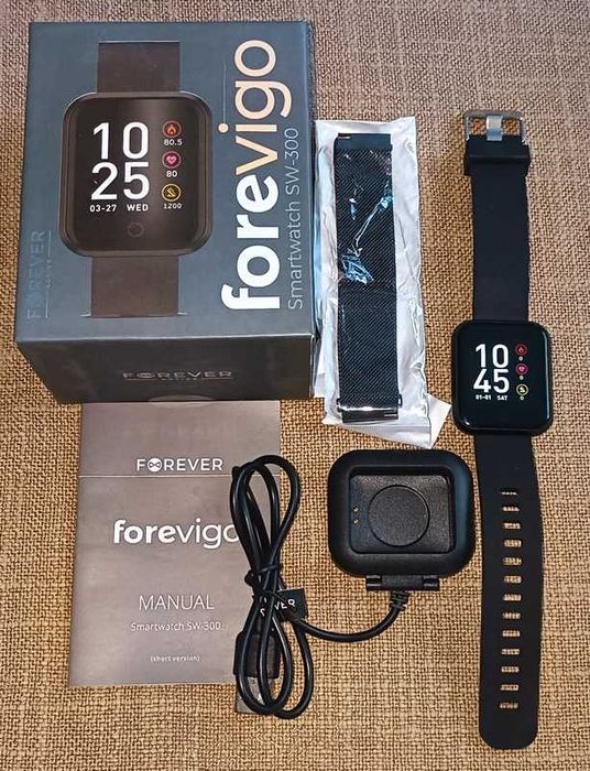 smartwatch Forever Forevigo SW-300 nieużywany powystawowy ideał