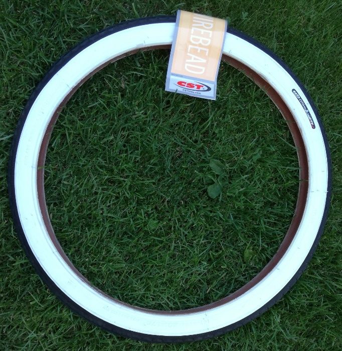 2szt OPONY 20x1,75 biały bok składak WIGRY CZAJKA ROMET FLAMING 47-406