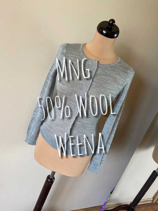 S m mango mng cienki lekki sweter kardigan welna guziki jakosc basic