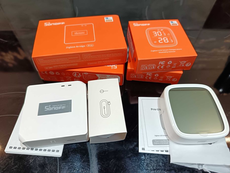 Sonoff Zigbee SNZB02D+Bridge Pro/Температура та Вологость/Розумний Дім