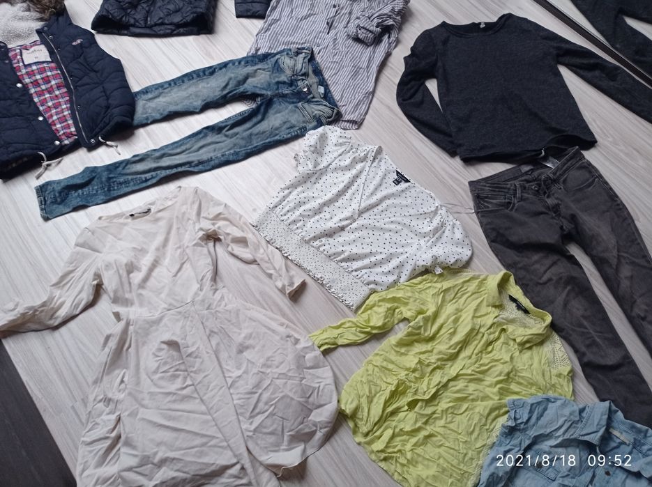 Ubrania  50sztuk za 100 zl  rurki, sukienki ,kurtki 36/38 H&M , Reser