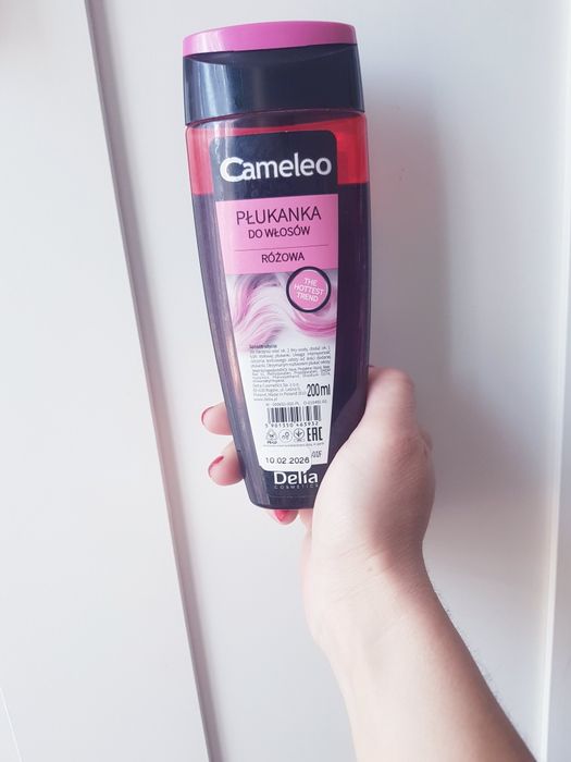 Płukanka do włosów różowa Cameleo Delia 180ml