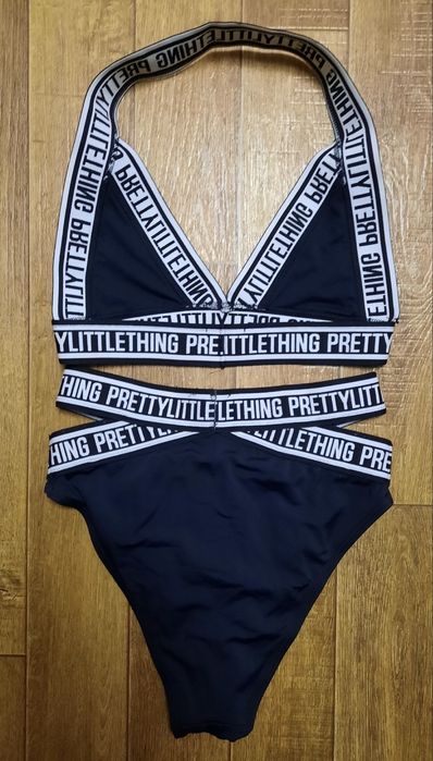 Купальники  роздільні чорний  PrettyLittleThing, рожевий, зелений