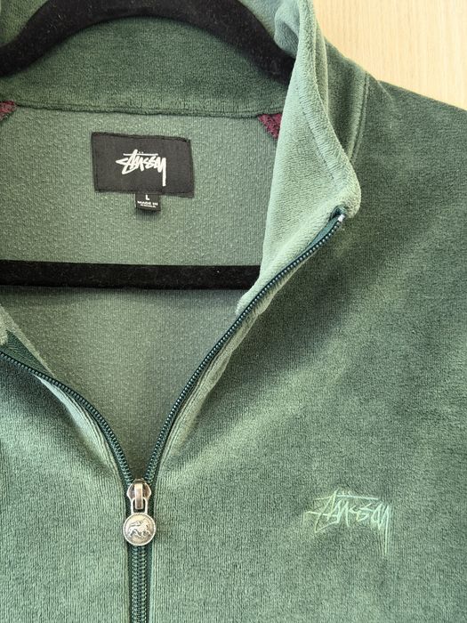 Оригінальна велюрова олімпійка Stussy розмір L