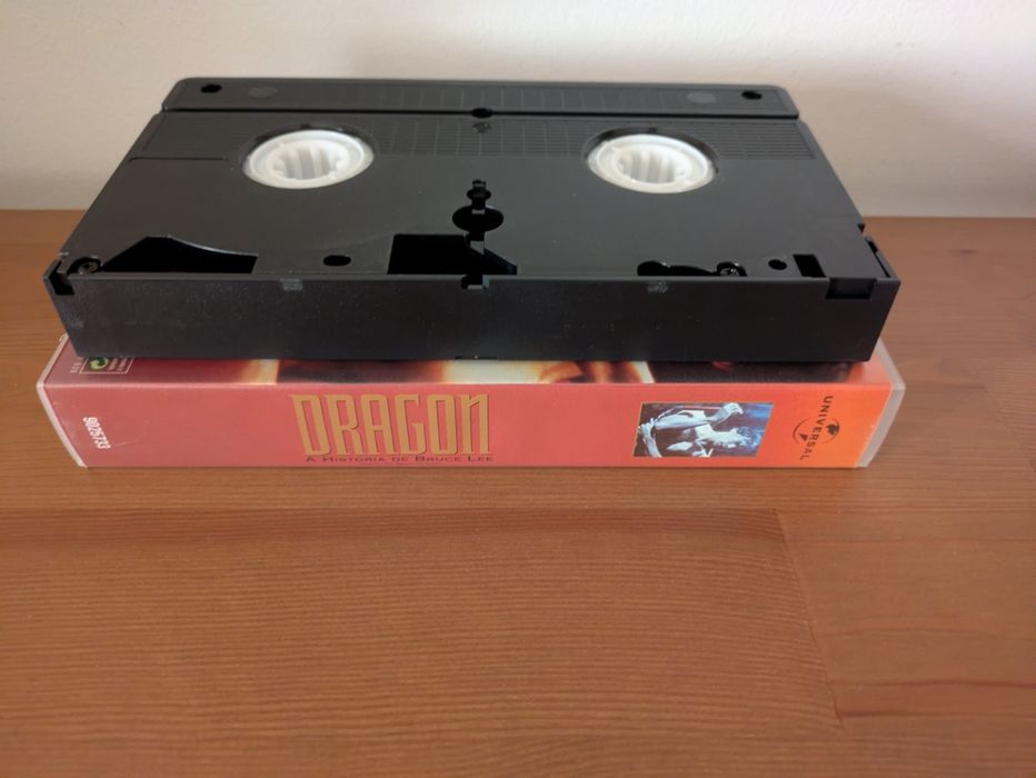VHS " Dragon - A História de Bruce Lee  " 1993 (Opt. Estado)