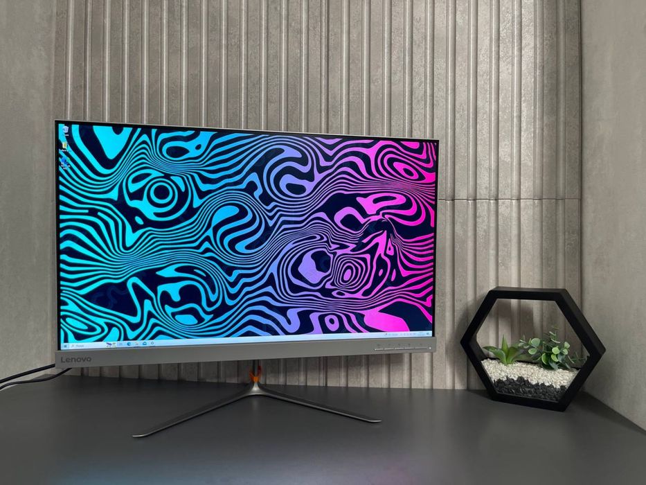 2К безрамковий монітор 27 дюймів Lenovo HDMI Quad HD