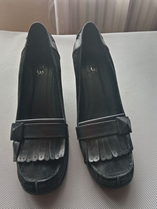 Туфли кожаные чёрные