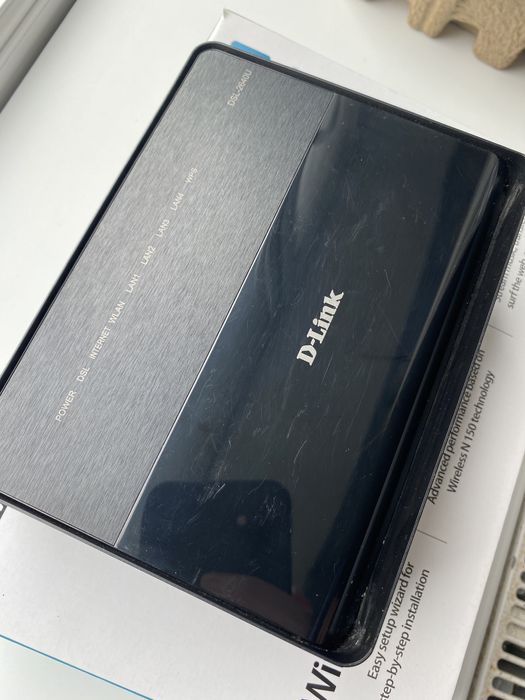 Wi-Fi роутер D-Link Wireless N 150, модем ADSL2+
