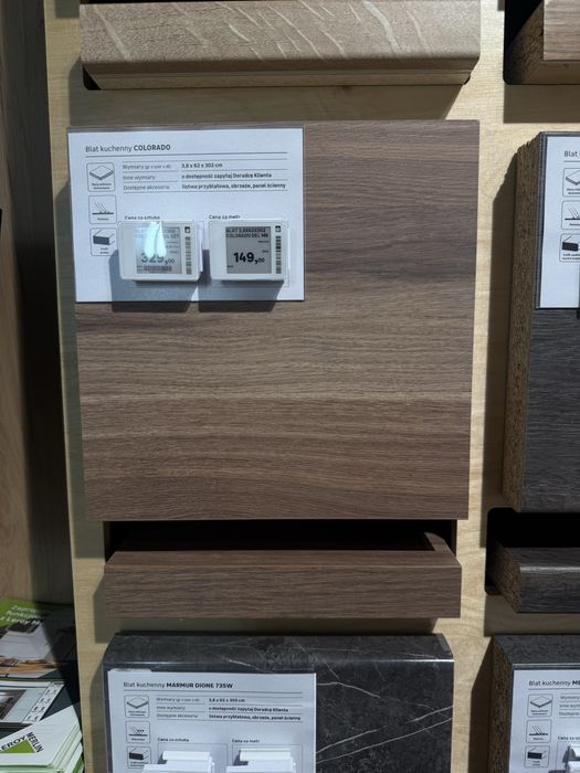 Blat kuchenny Colorado 120 cm + 150 cm nowy