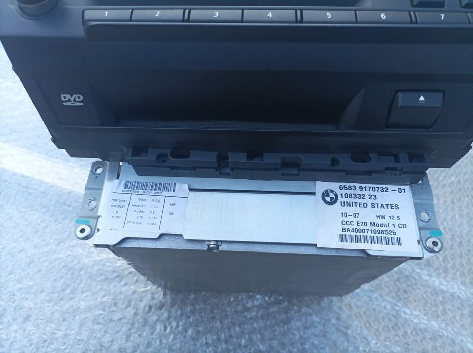 BMW  X5 E70 X6 E71 czytnik nawigacji napęd CCC DVD CD