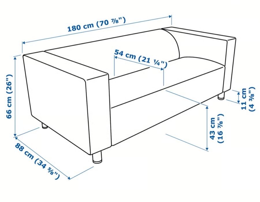 Sofá 2 Lugares Cor Cinza