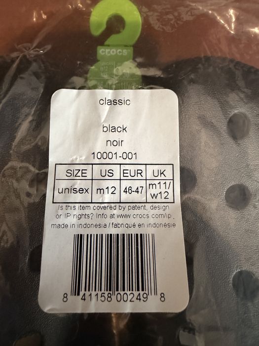 Crocs Classic Black Noir (original)