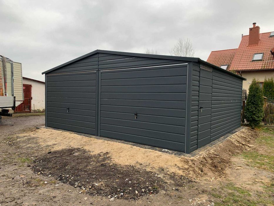 Garaż blaszany 6x5 WZMOCNIONY PROOFILAMI. PRODUCENT. Cała Polska