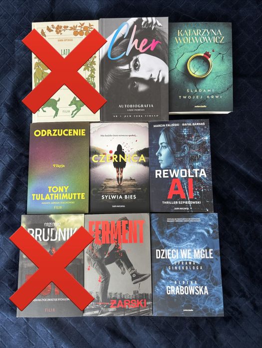 Książki: kryminały, thrillery, biografie, obyczajowe, nowości - stan idealny