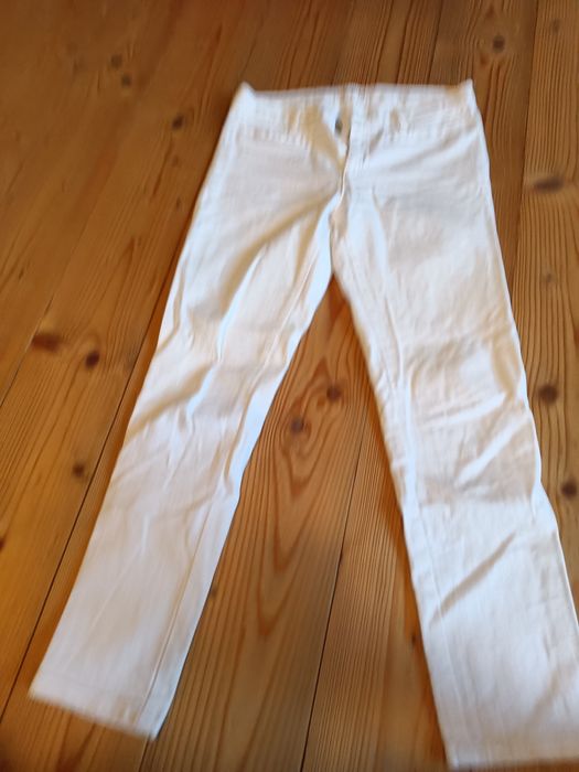 Spodnie dżinsowe białe