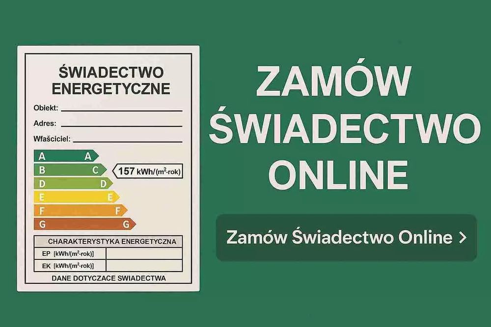 Świadectwo Charakterystyki Energetycznej sprzedaż najem
