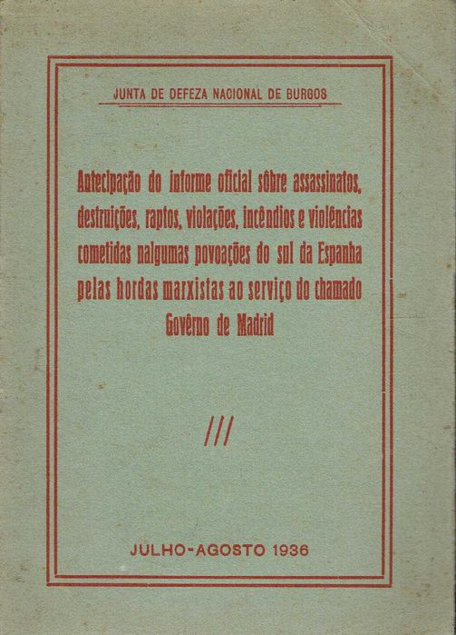 5762 - Livros sobre a Guerra Civil Espanhola