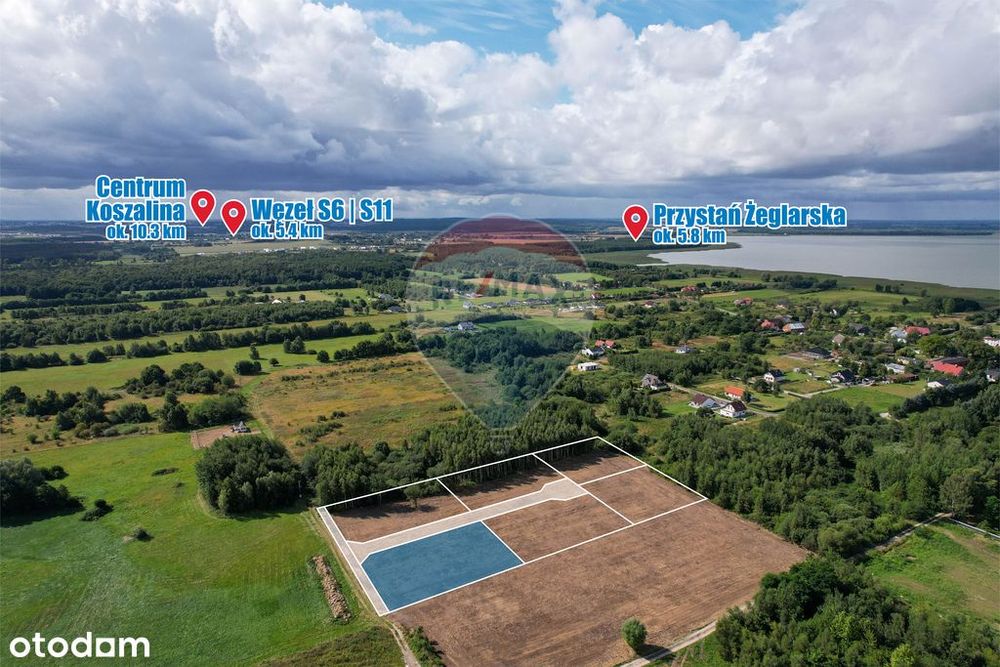 Działka budowlana 1727 m²: Koszalin Łabusz 94/25 - Widok 4