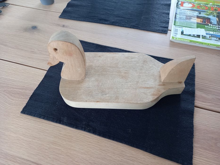 Kaczka drewniana tacka deska ozdoba