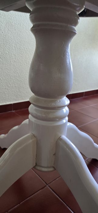 Mesa de sala extensível com 6 cadeiras