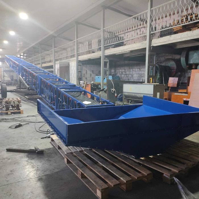 Погрузчик ленточный конвейер, стрічковий для завантаження барж,вагонів