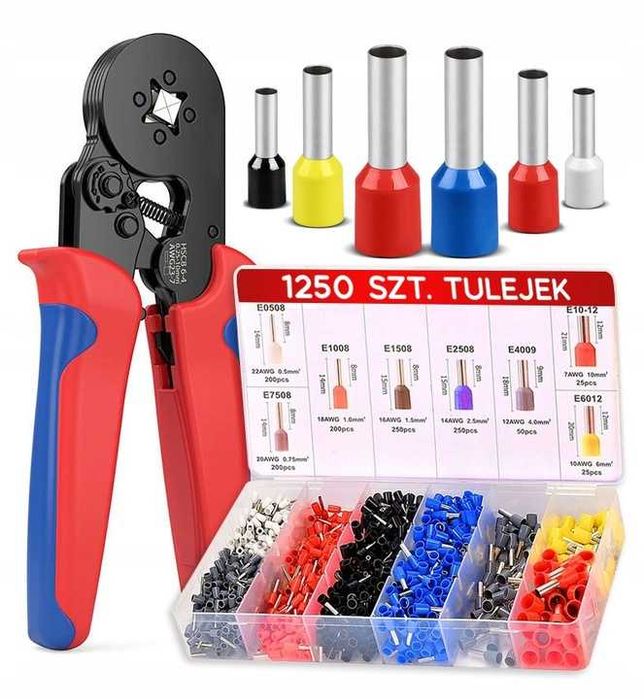 PRASKA ZACISKARKA do tulejek 0.25-10mm² 1250 szt.