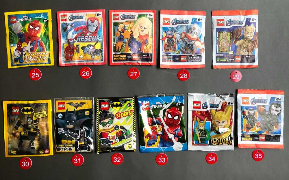 LEGO Polybags DC SUPER HEROES AVENGERS MARVEL GUARDIÕES da GALÁXIA