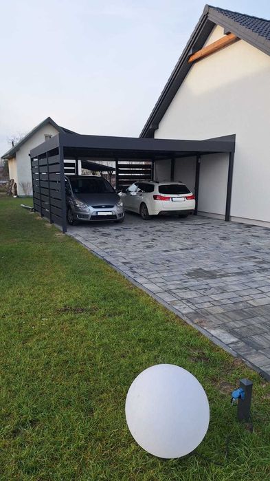 Wiata samochodowa, garażowa, dwustanowiskowa, carport, wiata