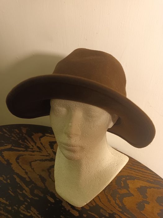 Brązowy kapelusz wełniany Faustmann Germany 100% wool, rozm. 57 cm (M)