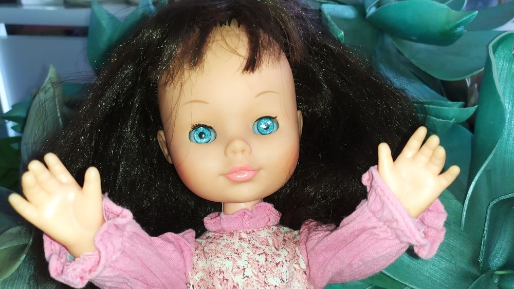 Boneca antiga EFFE anos 60+ vestido e sapatos nancy ibicenca anos 70