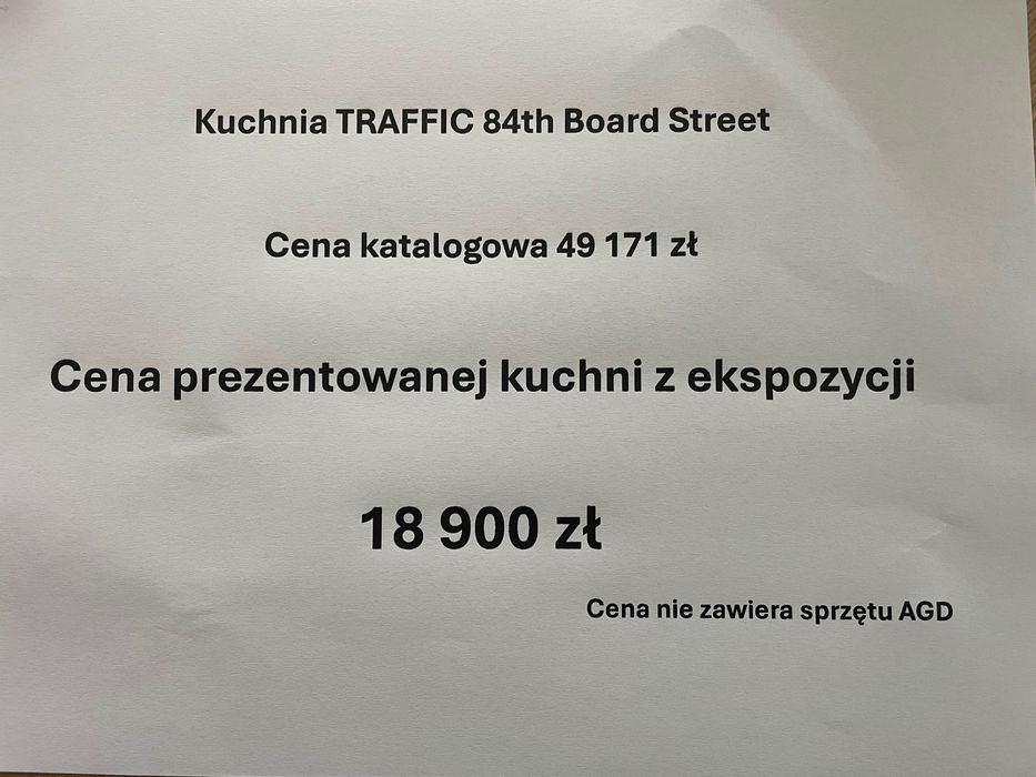 Meble kuchenne z ekspozycji Salon Meblowy BRW ul. Bohaterów Getta 9